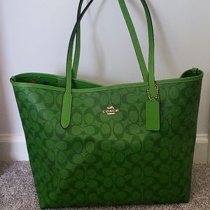 Lime Green Coach Bag